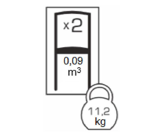 Set 2 stolice Wooden 2, Drvo, Wenge/Aya Nougat