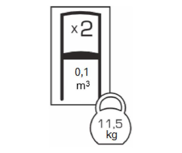 Set od 2 stolice Milano, drvo, bijela/maglovito bež