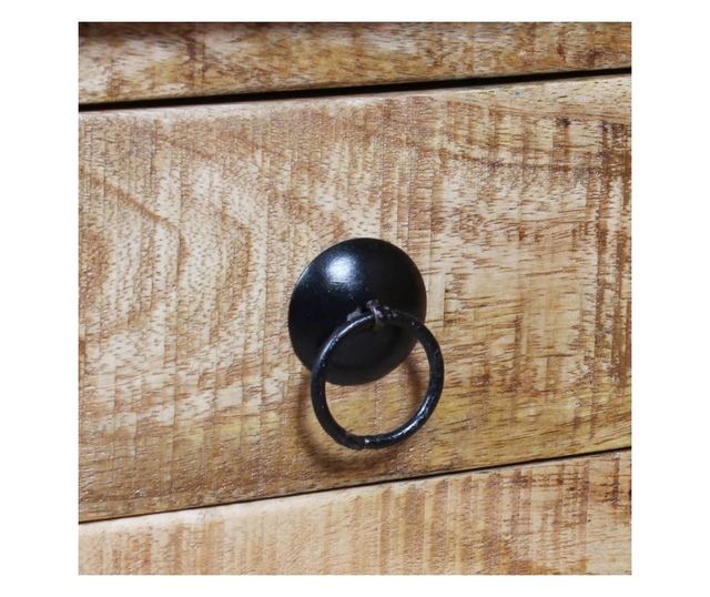 Stół kawowy z nieobrobionego drewna mango, 70 x 70 x 40 cm