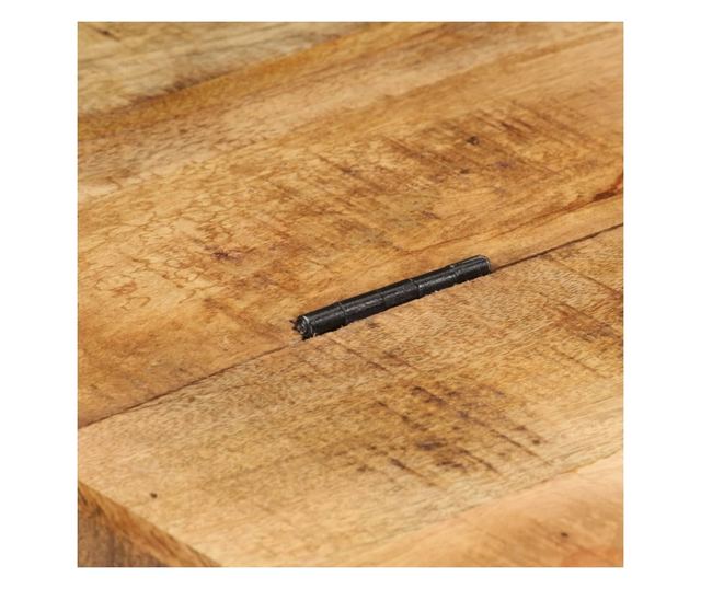 Stół kawowy z nieobrobionego drewna mango, 70 x 70 x 40 cm