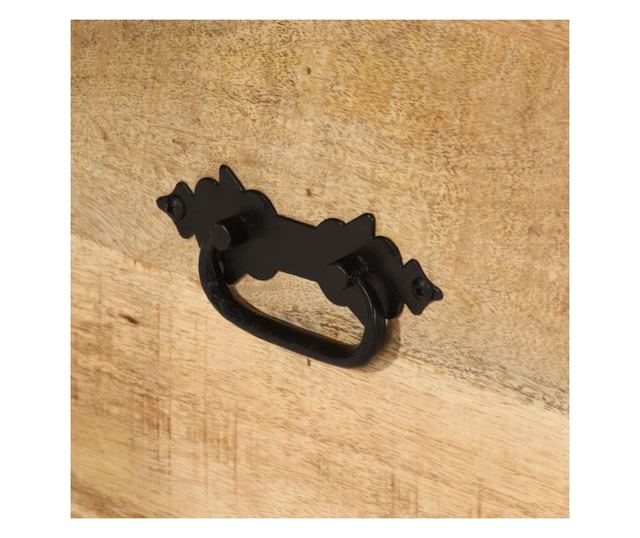 Stół kawowy z nieobrobionego drewna mango, 70 x 70 x 40 cm