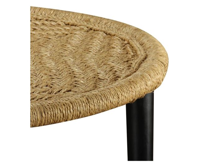 Set stolića za kavu, 2 kom., prirodna juta