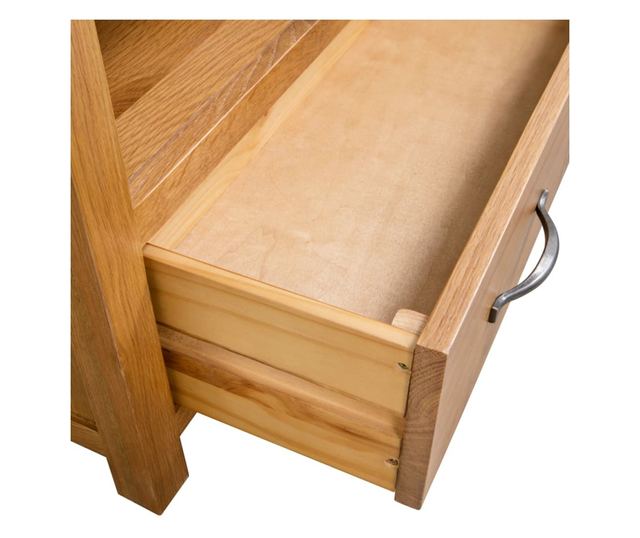 TV komoda, 90 x 35 x 48 cm, masivno hrastovo drvo