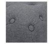 Tabure od tekstila, 80 x 80 x 30 cm, tamno siva