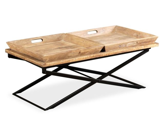 Stolić za kavu, masivno drvo manga, 110x55x42 cm