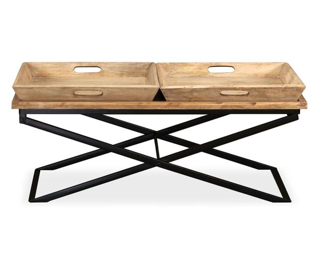 Stolić za kavu, masivno drvo manga, 110x55x42 cm