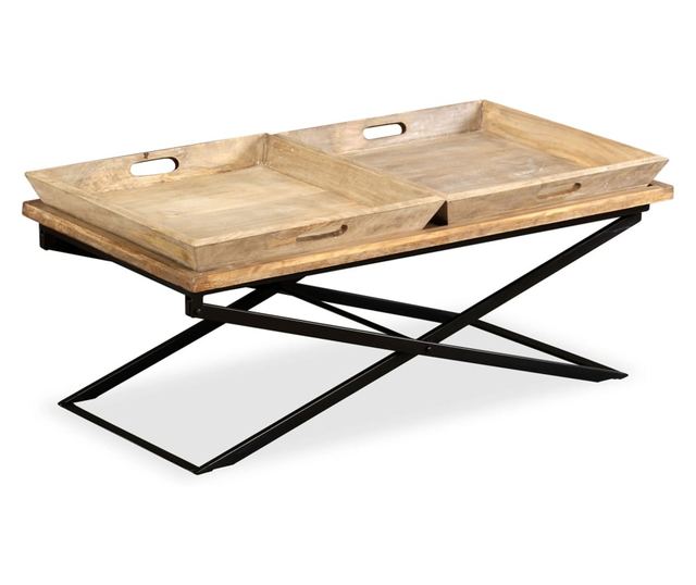 Stolić za kavu, masivno drvo manga, 110x55x42 cm