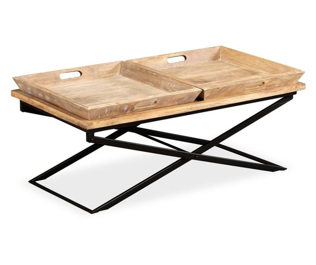 Stolić za kavu, masivno drvo manga, 110x55x42 cm