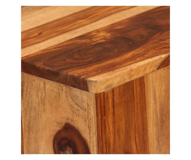 Stolić za kavu, masivno drvo sheesham, 70 x 70 x 30 cm