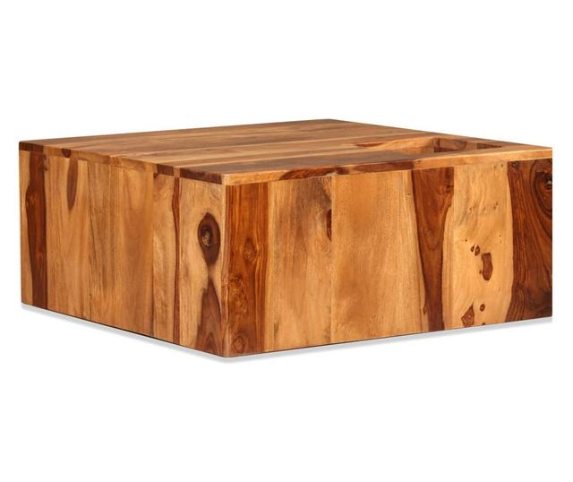 Stolić za kavu, masivno drvo sheesham, 70 x 70 x 30 cm