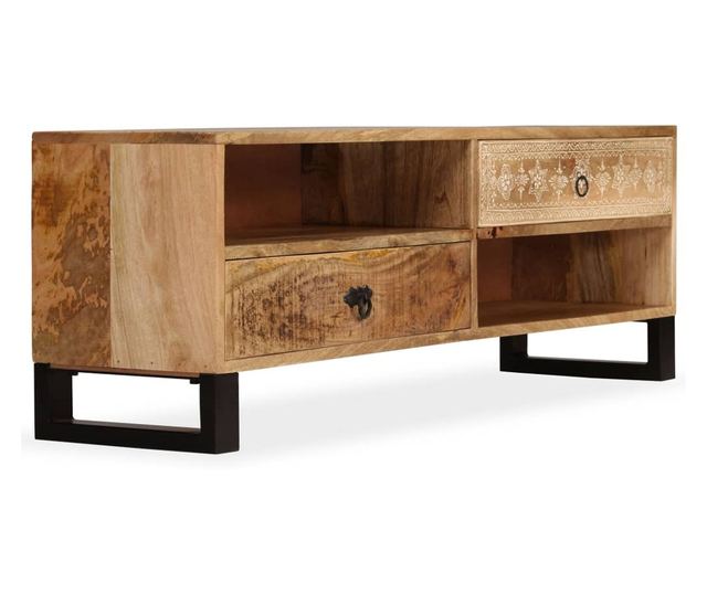 TV komoda, 120 x 30 x 40 cm, masivno drvo manga