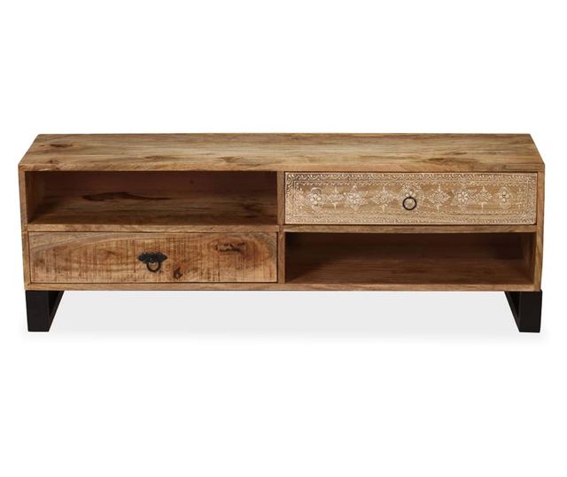 TV komoda, 120 x 30 x 40 cm, masivno drvo manga