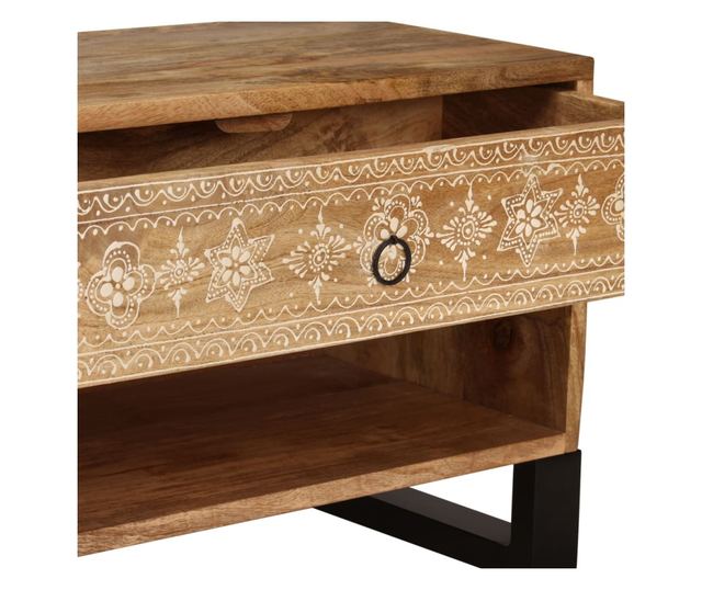 TV komoda, 120 x 30 x 40 cm, masivno drvo manga