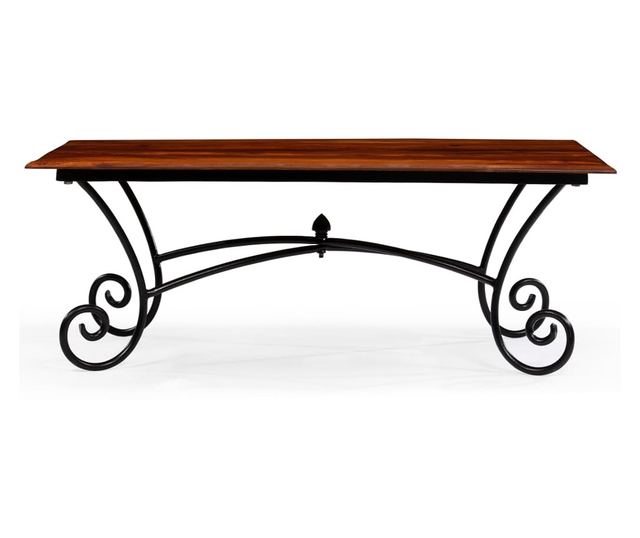 Stol za kavu, zakrivljene noge Masivno drvo sheesham 110x60x39 cm