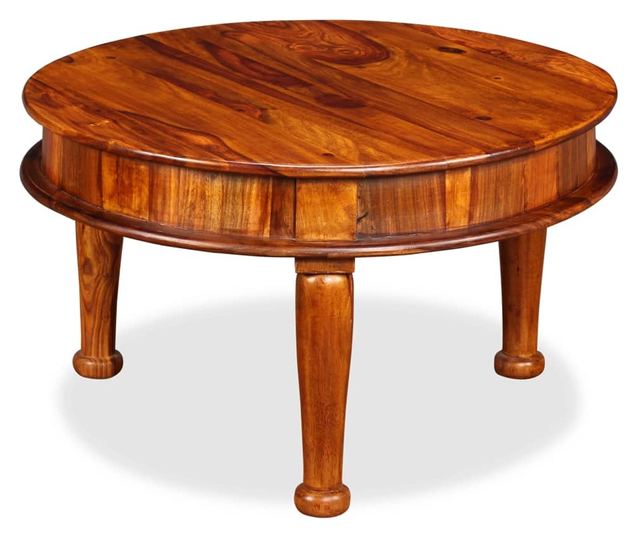 Stolić za kavu, masivno drvo sheesham, 70 x 70 x 40 cm