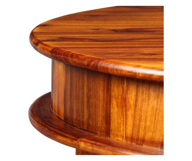 Stolić za kavu, masivno drvo sheesham, 70 x 70 x 40 cm