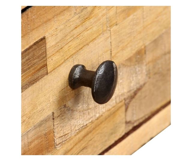 Stolić za kavu, reciklirani masivni tik 90x65x40 cm