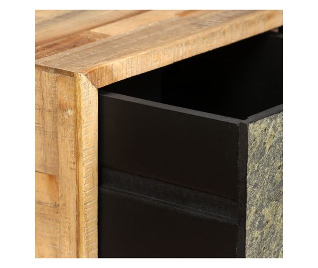 Stolić za kavu, reciklirani masivni tik 90x65x40 cm