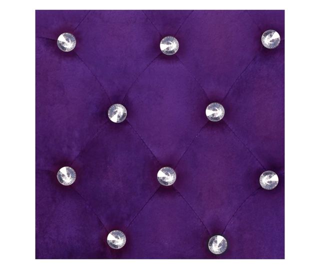 Kuhinjske stolice, 2 kom., ljubičaste, masivni hrast i baršun