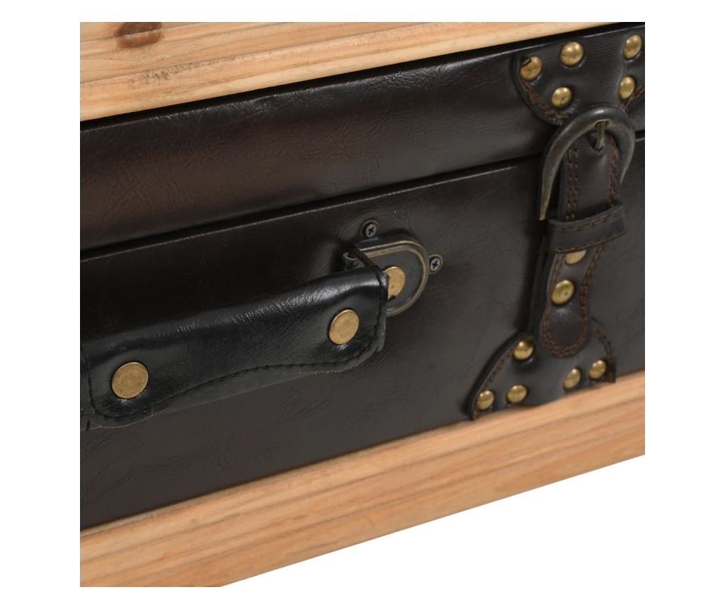 Stolić za kavu, 115x55x50 cm, masivno drvo jele - 7