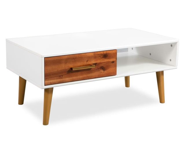 Stolić za kavu, masivno drvo bagrema, 90 x 50 x 40 cm