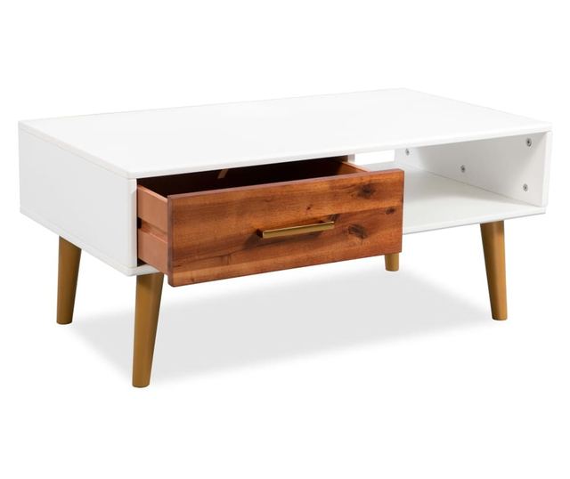 Stolić za kavu, masivno drvo bagrema, 90 x 50 x 40 cm