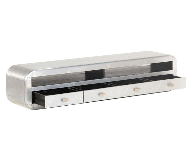 TV komoda Aviator, vintage zrakoplovni stil, 140 x 30 x 30 cm