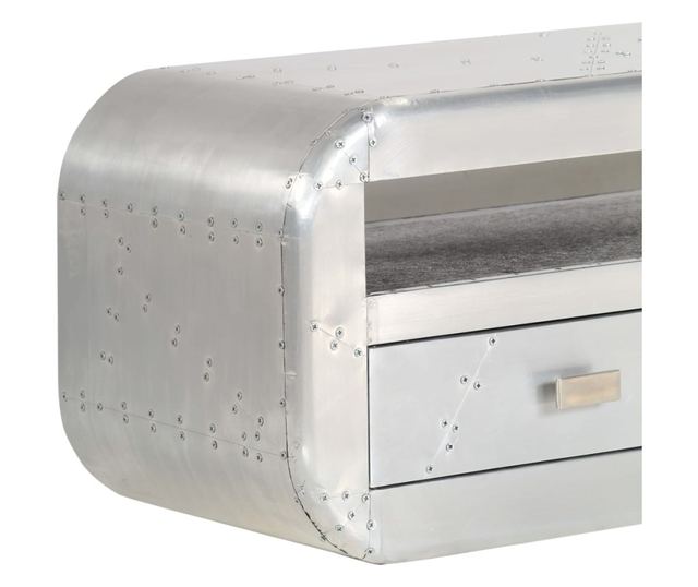 TV komoda Aviator, vintage zrakoplovni stil, 140 x 30 x 30 cm