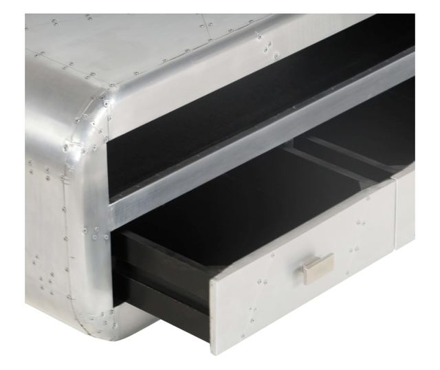 TV komoda Aviator, vintage zrakoplovni stil, 140 x 30 x 30 cm