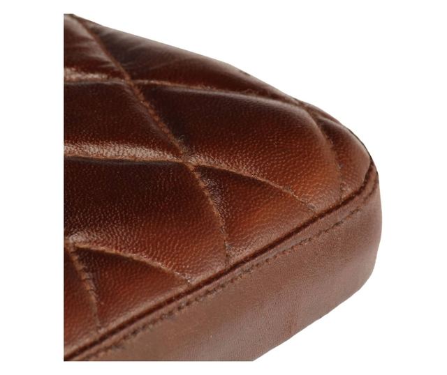 Kuhinjske stolice, 2 kom., smeđe, prirodna koža