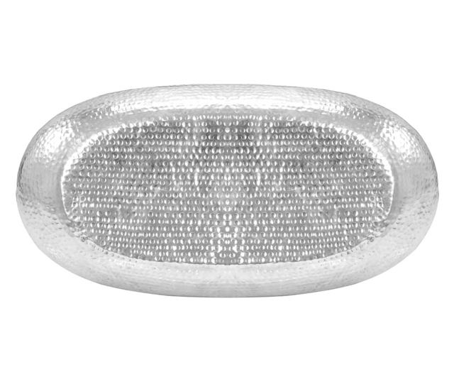 Stolić za kavu, srebrni, 100 x 50 x 28 cm, aluminij