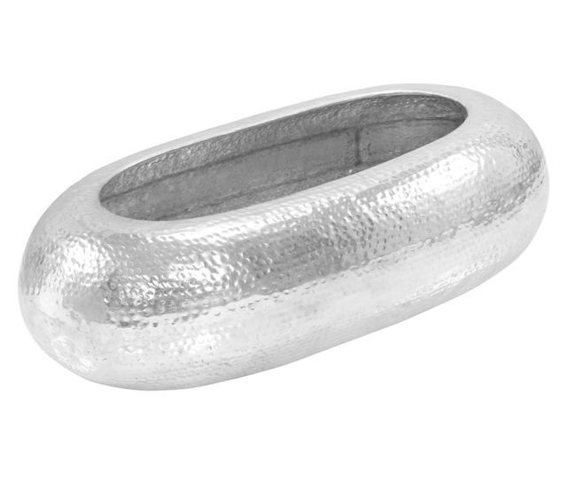 Stolić za kavu, srebrni, 100 x 50 x 28 cm, aluminij