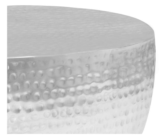 Stolić za kavu, srebrni, 100x50x28 cm, kovan aluminij