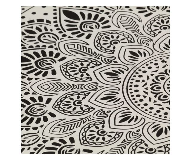 Stolić za kavu, bijeli, 70 x 30 cm, kovan aluminij