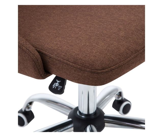 Stolice za blagovaonicu, 2 kom., smeđe, tkanina