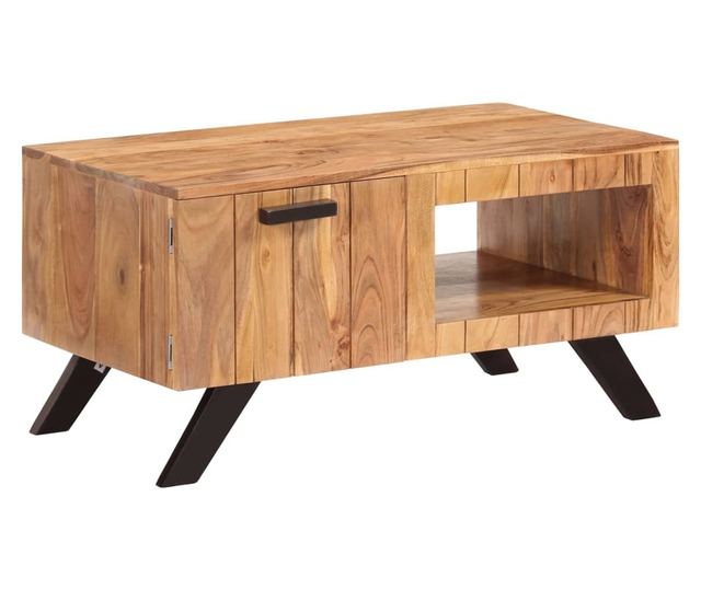 Stolić za kavu, 90 x 50 x 45 cm, masivno drvo akacije