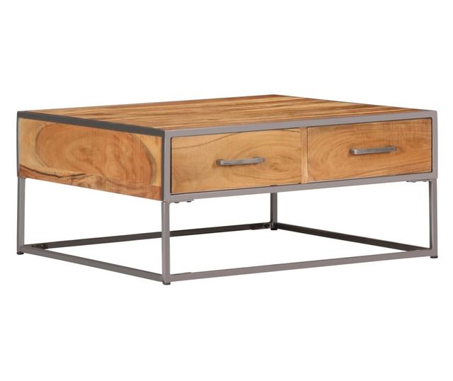 Stolić za kavu, 75 x 75 x 35 cm, masivno drvo bagrema