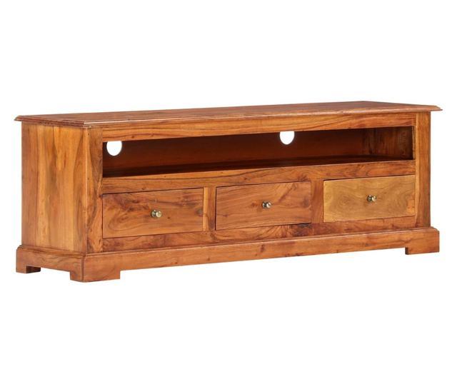 TV komoda, 120 x 30 x 40 cm, masivno drvo akacije