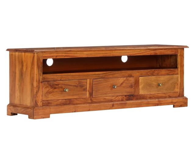 TV komoda, 120 x 30 x 40 cm, masivno drvo akacije
