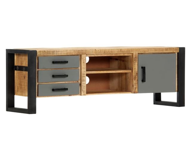 TV komoda, 120 x 30 x 40 cm, masivno drvo manga