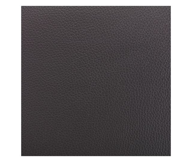 Naslonjač za masažu s tabureom, sivi, umjetna koža