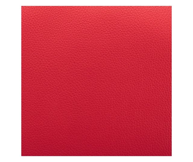 Naslonjač za masažu s tabureom, crveni, umjetna koža