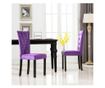 Kuhinjske stolice, 2 kom., ljubičaste, baršun
