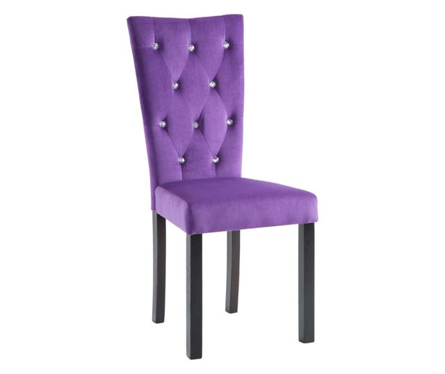 Kuhinjske stolice, 2 kom., ljubičaste, baršun