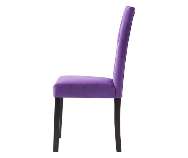 Kuhinjske stolice, 2 kom., ljubičaste, baršun