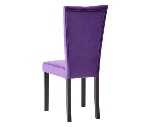 Kuhinjske stolice, 2 kom., ljubičaste, baršun