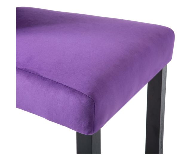 Kuhinjske stolice, 2 kom., ljubičaste, baršun