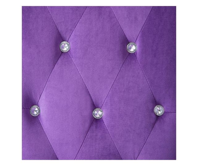 Kuhinjske stolice, 2 kom., ljubičaste, baršun