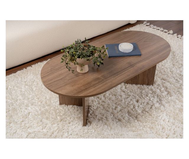 Hannah Dohányzóasztal, 100% Melamin forgácslap 18mm, 119x40x60 cm, Sable Dió