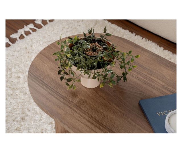 Hannah Dohányzóasztal, 100% Melamin forgácslap 18mm, 119x40x60 cm, Sable Dió